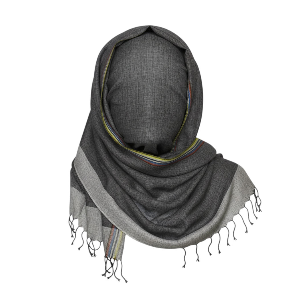 Charcoal Handloom Shawl